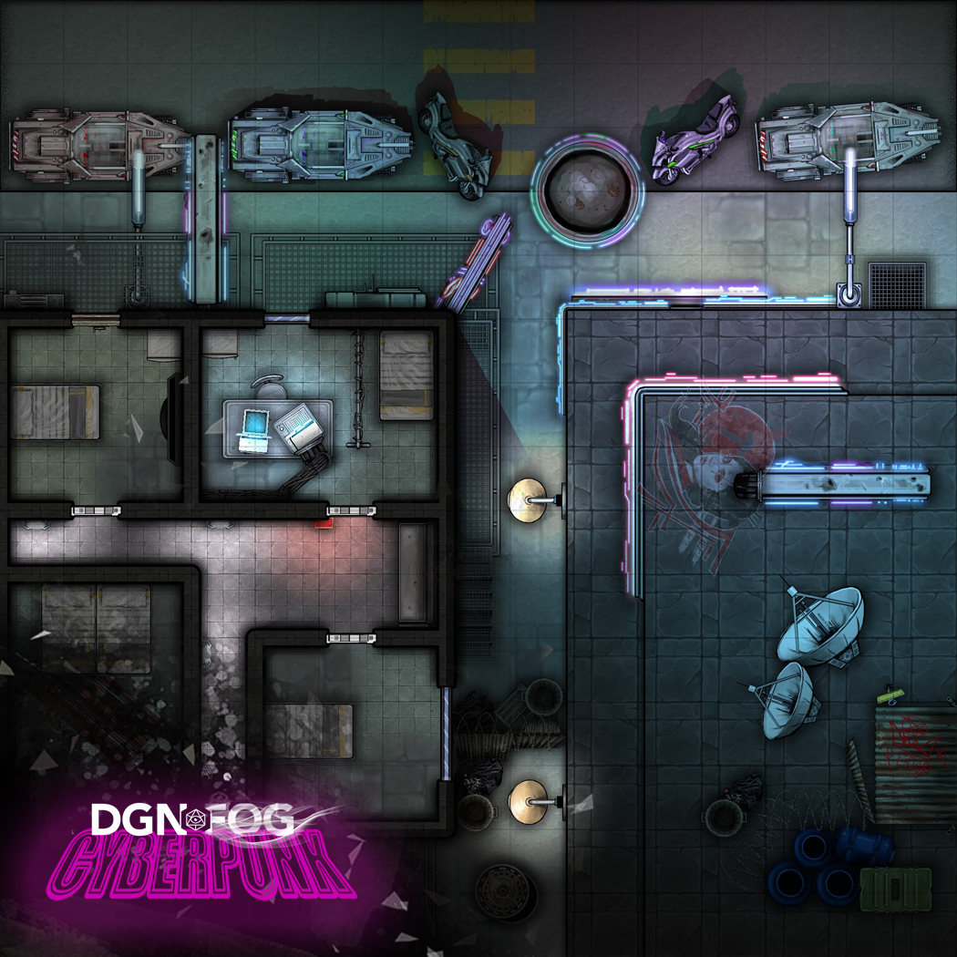 Cyberpunk bar map фото 17